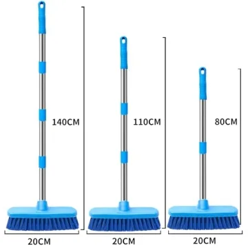 MEIBEI Adjustable Long Handle Floor Scrub Brush 57 inch
