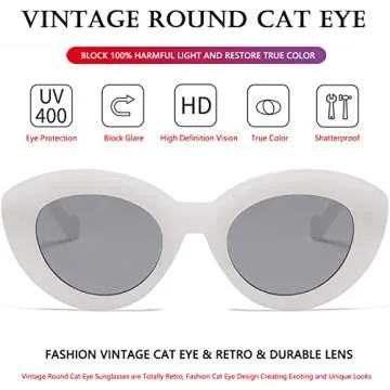Chic Cat Eye Sunglasses for Women - Retro Style Shades