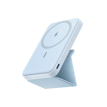 Anker 622 Magnetic Battery (MagGo), 5,000mAh Foldable Magnetic Wireless Portable Charger with Stand ...