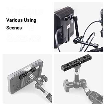 SmallRig Cheese Plate with Multiple Threaded Holes,Cheese Bar for Monitor Mount, DIY Camera Accessories - 1091