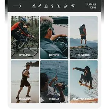 OMEKOL Sports Sunglasses for Active Outdoor Adventures