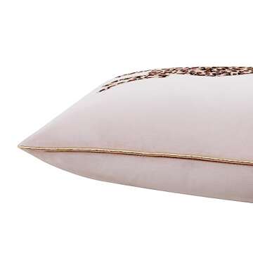 Juicy Couture Rectangle 1-Piece Living Room and Bedroom Décor, Decorative Accent, Premium Reversible Throw Pillow, 14"x24", Blush