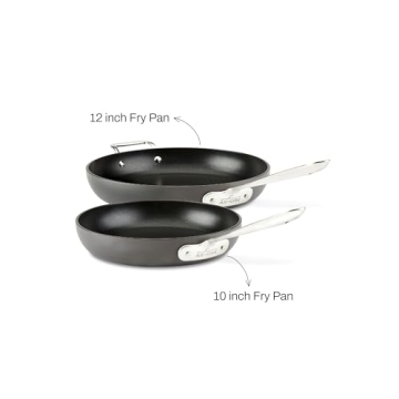 All-Clad HA1 Nonstick Fry Pan Set 10&12 Inch in Black