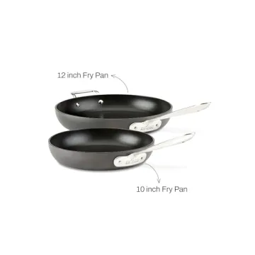All-Clad HA1 Nonstick Fry Pan Set 10&12 Inch in Black