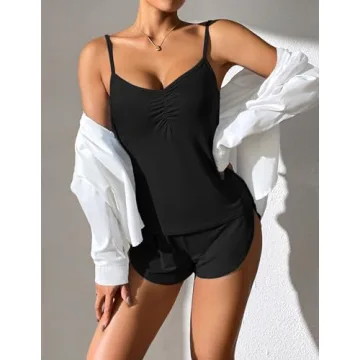 Elegant Ekouaer Women Pajamas Set Soft Sleepwear for Comfort