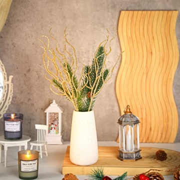 Jutom 30 Pcs Glitter Christmas Tree Picks for Holiday Decor