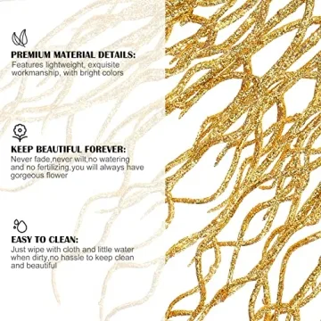 Jutom 30 Pcs Glitter Christmas Tree Picks for Holiday Decor