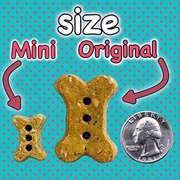 The Dog Bakery Wheat Free Bones Natural Made in USA Healthy Dog Treats Biscuits Bone small mini Great Training limited ingredients crunchy real apples cinnamon (Apple Pie, Mini Size Bones)