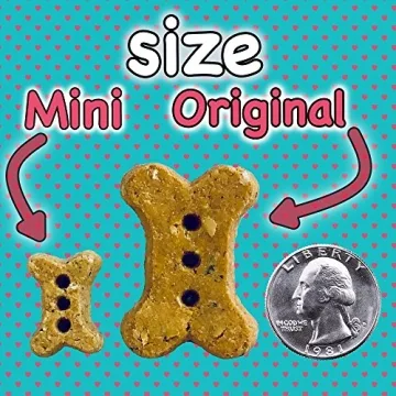 The Dog Bakery Wheat Free Bones Natural Made in USA Healthy Dog Treats Biscuits Bone small mini Great Training limited ingredients crunchy real apples cinnamon (Apple Pie, Mini Size Bones)