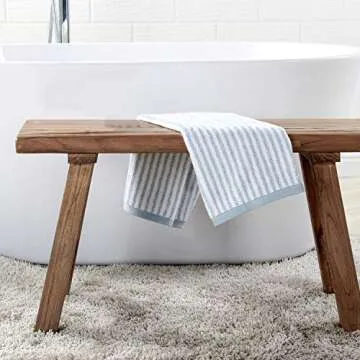 Quick-Dry Farmhouse Bath Towel Set - 6-Piece Cotton Set