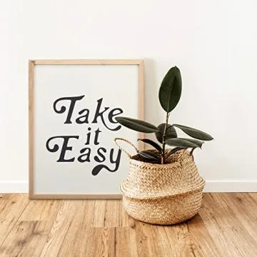 Take it Easy Inspirational Wood Wall Decor - Cute Art Sign