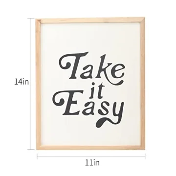Take it Easy Inspirational Wood Wall Decor - Cute Art Sign