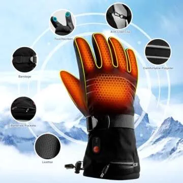 ABXMAS Heated Gloves for Outdoor Winter Activities