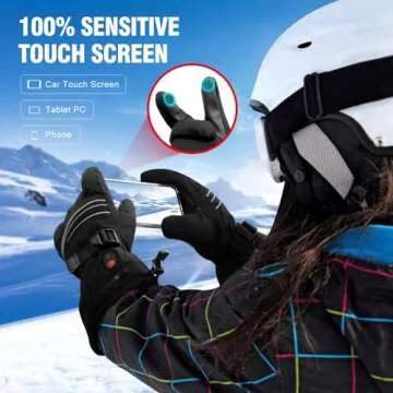 ABXMAS Heated Gloves for Outdoor Winter Activities