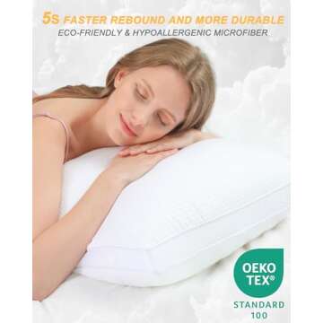 AIAEL 18x18 Throw Pillows Inserts Set of 2 with Double-Edge Cooling Side Mesh, Decorative Cushion for Couch, Sofa or Bed with Premium Down Alternative Filled