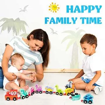 EDUJOY Dinosaur Train Set for 2-4 Year Olds