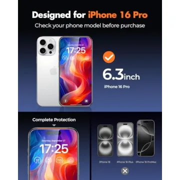 Durable Unbreakable Screen Protector for iPhone 16 Pro