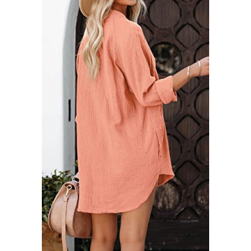 Kalssior Womens Casual Beach Swimsuit Cover Up Tops