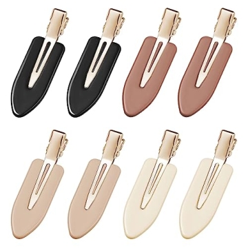 YIERSO 8 Pcs No bend Hair Clips No Crease Makeup Hair Clip Duckbill Clips No Dent Creaseless Flat Cl...