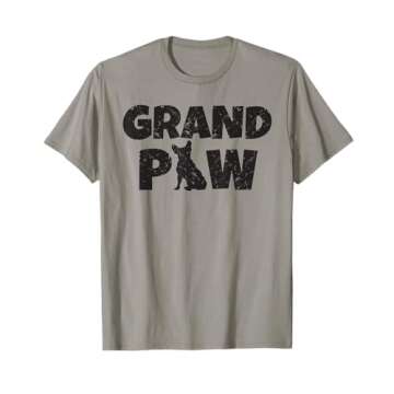 Dog Grandpa French Bulldog Grand Paw T Shirt Lovers Grandpaw T-Shirt