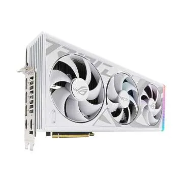 ASUS ROG Strix GeForce RTX™ 4090 White OC Edition Gaming Graphics Card (PCIe 4.0, 24GB GDDR6X, HDMI 2.1a, DisplayPort 1.4a)