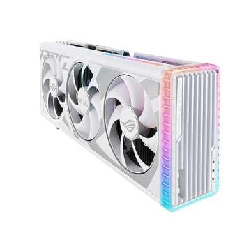 ASUS ROG Strix GeForce RTX™ 4090 White OC Edition Gaming Graphics Card (PCIe 4.0, 24GB GDDR6X, HDMI 2.1a, DisplayPort 1.4a)