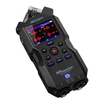 Zoom H4essential New H4n 4-Track Recorder with Ritz Gear Professional Video, Cinema and Broadcasting Shotgun Microphone for Indoor & Outdoor Film, Interview & Studio Complete Recording Kit (Black)