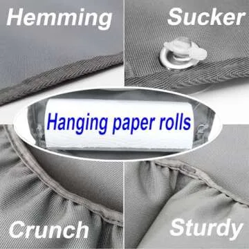 Mini Fridge Organizer with 12 Pockets - Perfect for Dorms