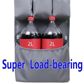 Mini Fridge Organizer with 12 Pockets - Perfect for Dorms