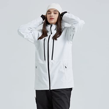 YEEFINE Women's Stylish Waterproof Ski Jacket for Winter
