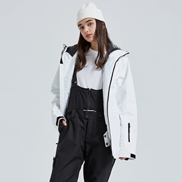 YEEFINE Women's Stylish Waterproof Ski Jacket for Winter