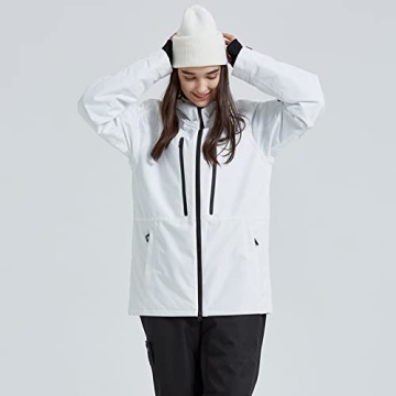 YEEFINE Women's Stylish Waterproof Ski Jacket for Winter