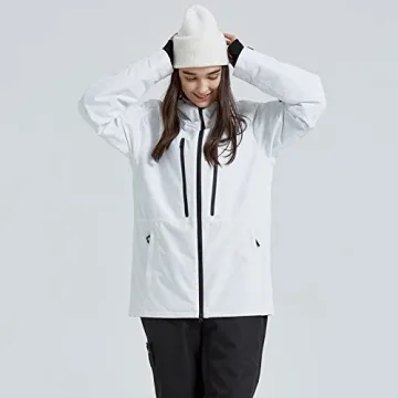 YEEFINE Women's Stylish Waterproof Ski Jacket for Winter