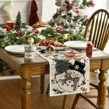 Artoid Mode Christmas Table Runner for Festive Decor