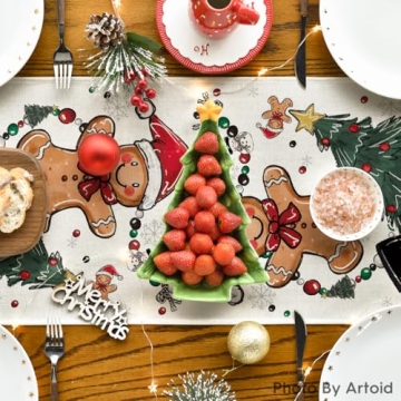 Artoid Mode Christmas Table Runner for Festive Decor