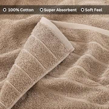 Casa Platino Bath Sheets 4 Pack - Luxurious Soft Cotton