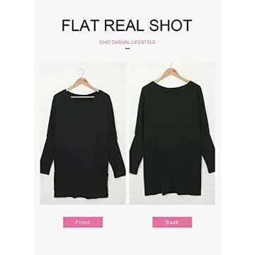 Shop Dokotoo Women's Comfy Long Sleeve Tunic Tops