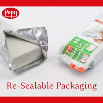 Pepy Premium Air Dry Modeling Clay - 2.2 lbs for All Ages