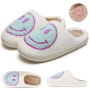 KEYUSHOP Warm Slip-On Kids Slippers for Winter Comfort
