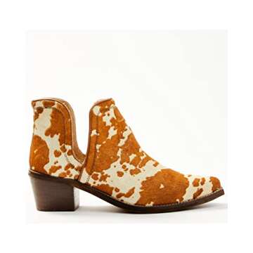 Myra Bag Women's Snug Western Booties Pointed Toe Brown 9 M