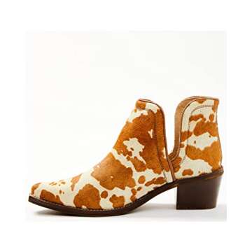 Myra Bag Women's Snug Western Booties Pointed Toe Brown 9 M