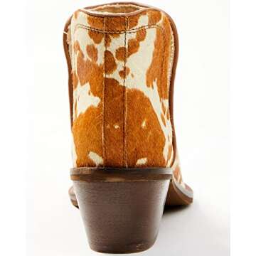 Myra Bag Women's Snug Western Booties Pointed Toe Brown 9 M