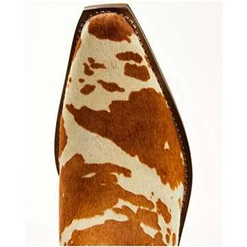 Myra Bag Women's Snug Western Booties Pointed Toe Brown 9 M