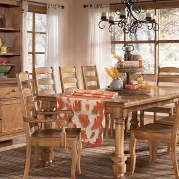 Exquisite Fall Table Runners with Maple Leaves for Thanksgiving