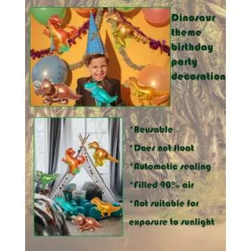 Dinosaur Balloon Kit for Birthday, Baby Shower Supplies