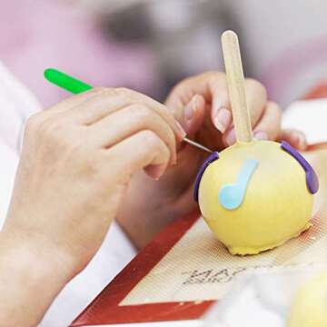 eKoi Pastry Cake Cookie Cupcake Clay Decorating Sculpting Modeling Pattern Scriber Pin Needle Cutter Pen Tools Kit Supplies for Baking Frosting Fondant SugarCraft Icing Paste DIY Art (15PC Set)