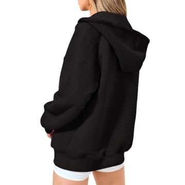 ABOUTBLUE Women's Zip Up Hoodie | Oversized Trendy Sweatshirt