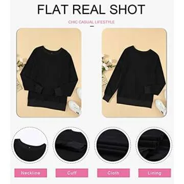 Dokotoo Women’s Cozy Crewneck Sweatshirt for All Day Wear