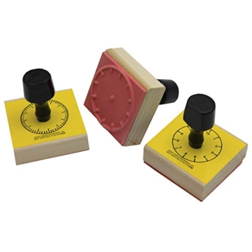 Analog Clock Stamps for Creative Learning and Teaching Time