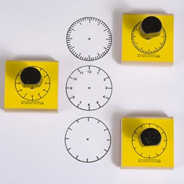 Analog Clock Stamps for Creative Learning and Teaching Time